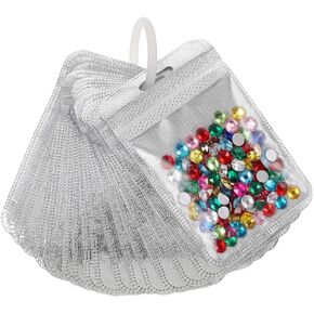 50 Pcs Diamond Painting Storage Bags,Clear Ziplock Craft Organizer Pouches in Saudi Arabia