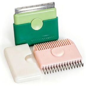 Cat Combs Set of 2, Portable Grooming Tool, Small, Pink & Green in Kuwait