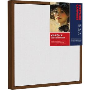 Framed Canvas Blank 10x10 for Painting, Ready-to-Hang DIY Wall Art Canvas with Solid Pine Wood Frame, Triple Primed Cotton Surface for Acrylic Oil Paint, Art Classes, Home Decor & Creative Projects in Kuwait