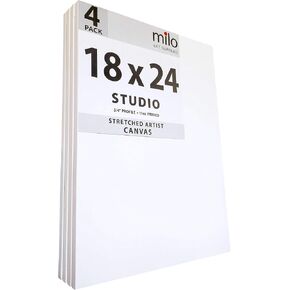 milo Stretched Artist Canvas, 30x40 inch, 4 Pack, 3/4" inch Profile in Kuwait