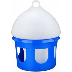 Yajuyi Bird Water Dispenser with Top Loop Cylindrical Drinking Bird Dispenser Crack-Resistant Drinker for Livestock Breeders, Coops, 10L in Kuwait