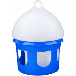 Bird Water Dispenser with Top Loop Easy to Refill Cylindrical Drinking Bird Dispenser Weight-Fed Drinker for Aviaries, Coops, 8.5L in Kuwait
