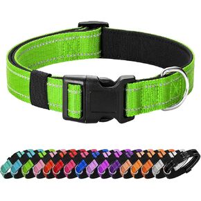 Reflective Dog Collar, Adjustable Nylon for Medium Dogs,Purple in Saudi Arabia