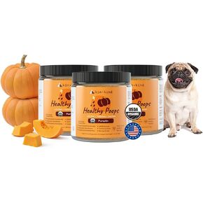 kin+kind Healthy Poops – USDA Organic Pumpkin Powder for Dogs and Cats – Prebiotic Pumpkin Powder, Supports Probiotic Activity – 4 oz in Kuwait