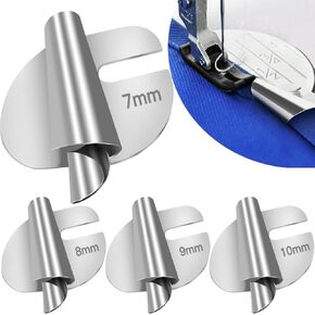 TOOVREN Universal Sewing Rolled Hemmer Foot 4PCS Rolled Hem Presser Foot 7/8/9/10mm Wide Rolling Hem Foot Sewing Machine Presser Feet Hemmer Home Industrial Curved Scroll Hemming Feet in Kuwait