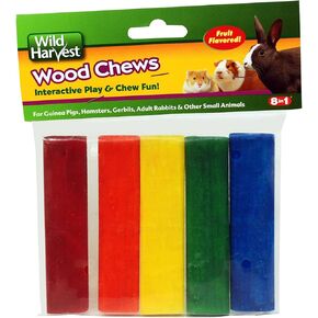 Wild Harvest P-84127 Colored Wood Chews for Small Animals, Fruit Flavored, 5-Count in Kuwait