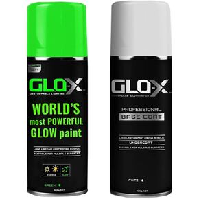 Ultimate Green Glow In The Dark Spray Paint Pack! Neon Green Glow In The Dark Spray Paint & Base Coat Bundle in Kuwait