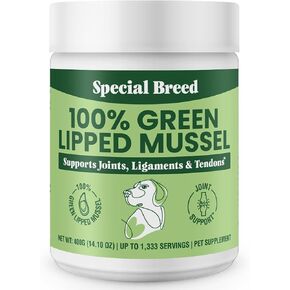 Special Breed Green Lipped Mussel Powder for Dogs & Cats - 100% New Zealand Green Lipped Mussels - 400 Grams - 1,333 Servings in Saudi Arabia