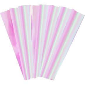 Bskifnn 20pcs Cellophane Wrap Paper Clear Rainbow Color for Birthday Mother's Day Valentine's Day Christmas Gift Candy Package Flower Wrapping 20.5" x23.6" in Kuwait