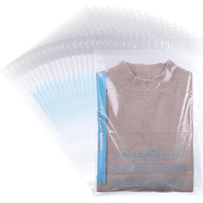 POLYSELLS Strong Self Seal Clear Poly Bags with Suffocation Warning for Packaging, Shipping, T-Shirts, Clothes & FBA, Permanent Adhesive, 9"x12", 200pcs in Saudi Arabia