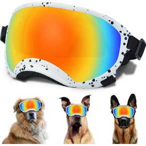 Medium Dog Sunglasses with Adjustable Strap UV Protection, Winproof Dog Puppy Sunglasses, Suitable for Medium Dog Pet Glasses, Dogs Eyes Protection,Soft Dog Goggles in Saudi Arabia