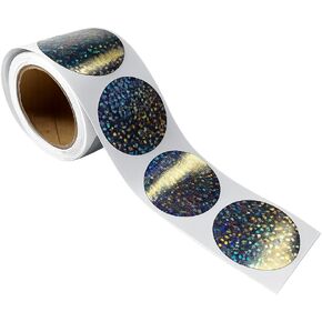 Holographic Scratch Off Stickers | Circle, Roll of 100, 1.5" in Kuwait