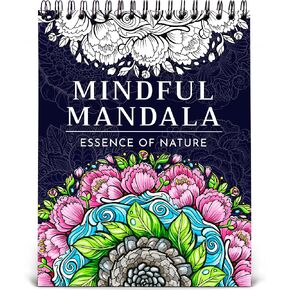 Mandala Coloring Book for Adults, 50 Unique Relaxing Designs, Spiral Bound in Saudi Arabia