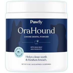 Pawfy Dog Teeth Cleaning Powder - for Plaque & Tartar with Postbiotic in Kuwait