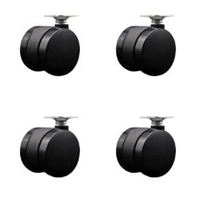 2 Inch Office Chair Wheels - Nylon Twin Wheels - 5/16" - 18 TPI x 1" Threaded Stems – 375 lbs. Total Capacity – Set of 5 – Service Caster Brand in Saudi Arabia