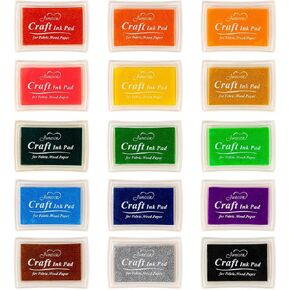 Ink Pad, 20 Colors Washable Finger Craft Ink Pad for Kids Stamping in Kuwait