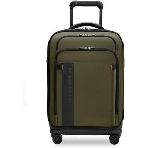 Briggs & Riley Domestic 22" Carry On Expandable Spinner - Luggage for Travel, Suitcases with Wheels, Softside Rolling Bag for Men & Women - ZDX Collection, Black in Saudi Arabia