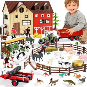 Pupu Pig Animal Farm Barn Toys for Kids Tractor Toy with Lights and Sounds in Saudi Arabia