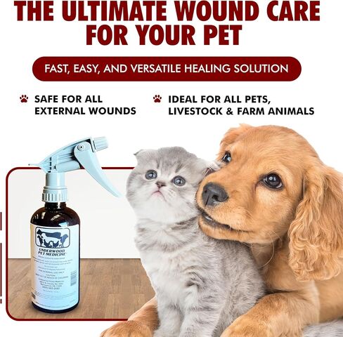 Pet Wound Care Spray with Trigger, Animal Wound Cleaner, 16 oz, No-Sting in Saudi Arabia