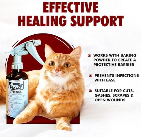Pet Wound Care Spray with Trigger, Animal Wound Cleaner, 16 oz, No-Sting in Saudi Arabia
