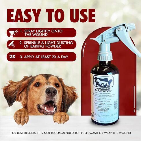 Pet Wound Care Spray with Trigger, Animal Wound Cleaner, 16 oz, No-Sting in Saudi Arabia