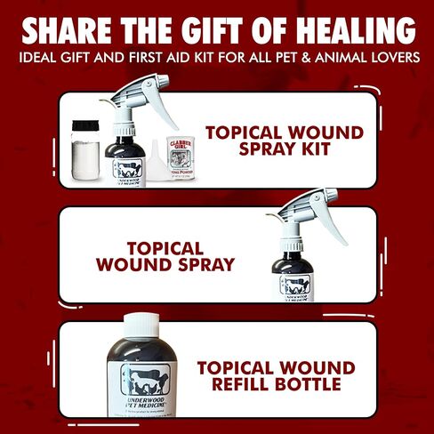 Pet Wound Care Spray with Trigger, Animal Wound Cleaner, 16 oz, No-Sting in Saudi Arabia