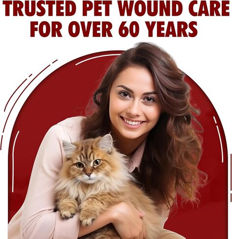 Pet Wound Care Spray with Trigger, Animal Wound Cleaner, 16 oz, No-Sting in Saudi Arabia