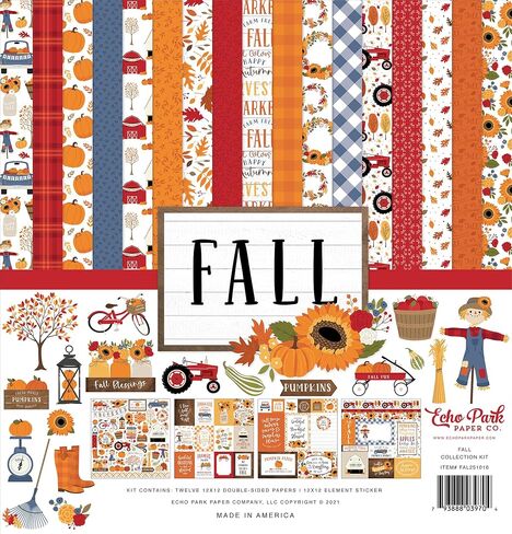مجموعة مجموعة Echo Park Paper Company Fall Fever، متعددة الألوان in Kuwait