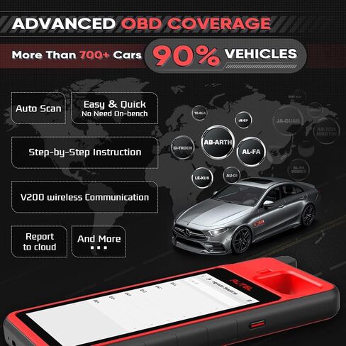 الماسح الضوئي Autel MaxiPRO MP808BT PRO Android 11 [تحديثات مجانية لمدة عامين]، ترميز ECU على مستوى الموزع لعام 2023، ترقية MS906BT MP808S MP808 MP808BT، ثنائي الاتجاه كامل، أكثر من 30 خدمة، تشخيص OE، FCA AutoAuth in Kuwait