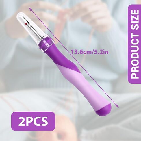 ​2 Pcs Seam Ripper for Sewing Stitch Remover Tool Needle Thread Cutter Hand Sewing Essentials Knitting Supplies Cross Stitching Embroidery Accessories in Saudi Arabia
