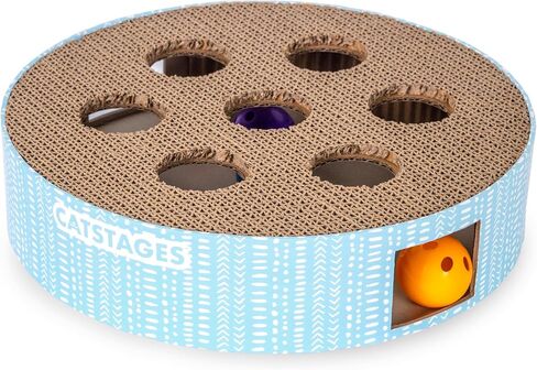 Catstages Scratch N' Hunt Interactive Cat Puzzle Toy with Scratcher, 11" in Saudi Arabia