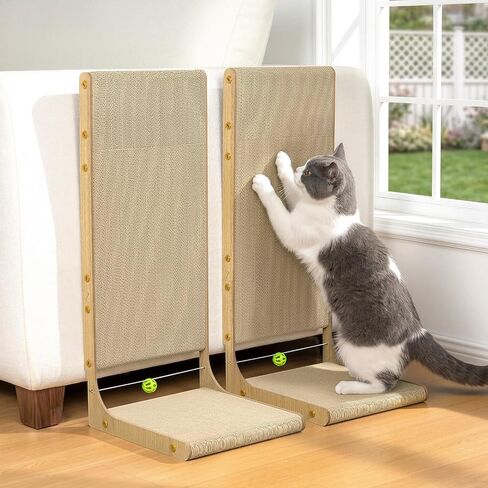 Conlun Cardboard L Shape Cat Scratcher 22"(2 Pack) in Saudi Arabia