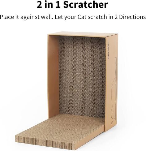 FUKUMARU 5 PCS Cat Scratching Boards, 11.4 Inch Ex-Large Cat Scratcher Box in Kuwait