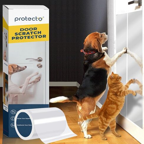 PROTECTO Door Protector from Dog Scratching w/Utility Knife - 1-Pack 60x8 in Kuwait