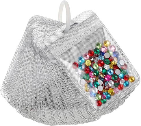 50 Pcs Diamond Painting Storage Bags,Clear Ziplock Craft Organizer Pouches in Saudi Arabia