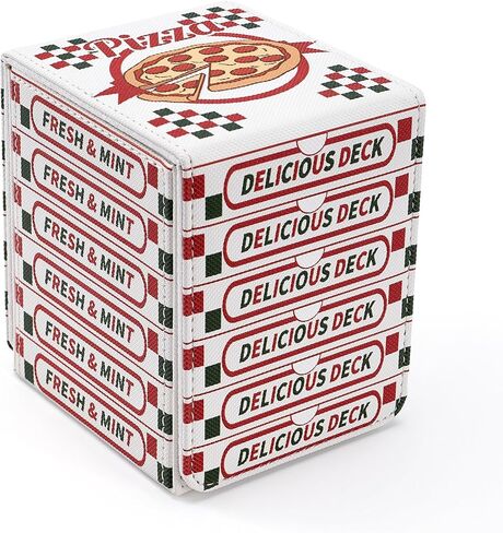 Venssu Pizza Box Themed MTG Deck Box for TMNT Cards in Kuwait