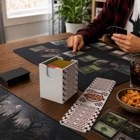 Venssu Pizza Box Themed MTG Deck Box for TMNT Cards in Kuwait