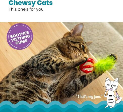 Catstages Dental Strawberry Teether Cat Chew Toy with Catnip, 4" in Saudi Arabia
