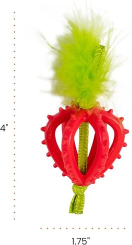 Catstages Dental Strawberry Teether Cat Chew Toy with Catnip, 4" in Saudi Arabia