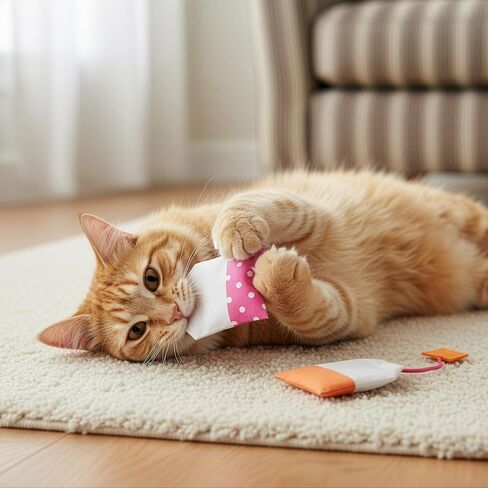 SmartyKat (2 Count Tea Teazers Catnip Cat Toys - Pink/Orange, 2 Count in Saudi Arabia