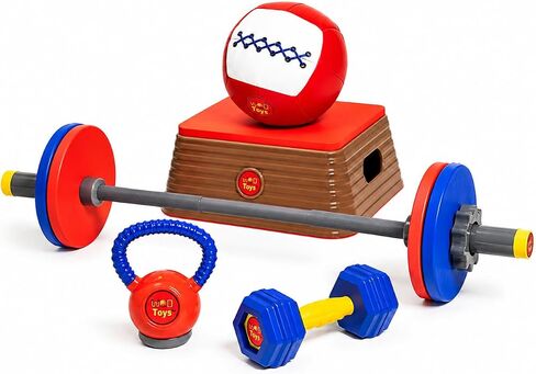 WOD Toys® Kids Complete Fitness Toy Set - Safe, Durable Crossfit® Inspired Fitness Toys for Children in Kuwait