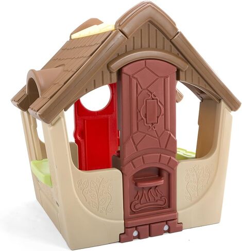 Simplay3 Garden View Cottage, Kids Indoor Outdoor Playhouse for 4 or More Children 18 Months and up (52" H x 40" L x 48" W) in Kuwait