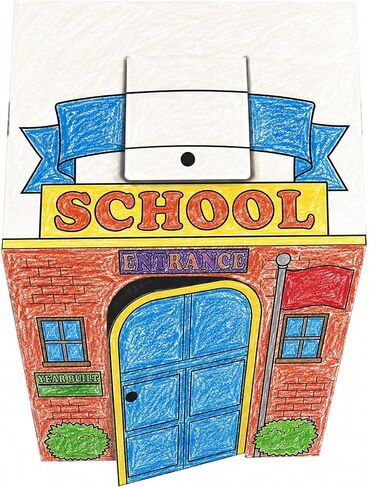 Easy Playhouse Cardboard School - Pretend Play Fort for Ages 3+ in Kuwait