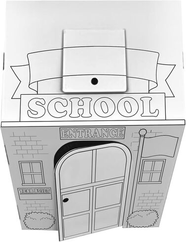 Easy Playhouse Cardboard School - Pretend Play Fort for Ages 3+ in Kuwait