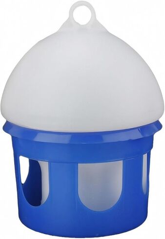 Bird Water Dispenser with Top Loop Sturdy Cylindrical Drinking Bird Dispenser Crack-Resistant Drinker for Livestock Breeders, Aviaries, 8.5L in Kuwait