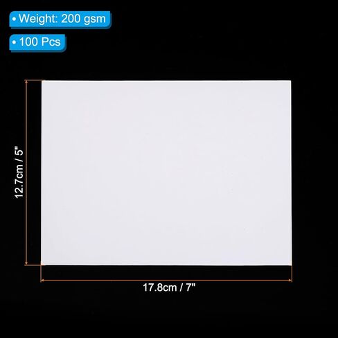 PATIKIL 3.5"x5" Photo Paper, 100 Sheets 200 Gsm High Glossy Picture Paper Photographic Printer Paper Album Paper for Office, Home, Family in Kuwait