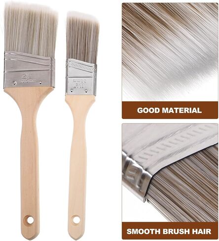 5pcs Angled Paint Brush Set for Walls Furniture Painting and DIY Art in Kuwait