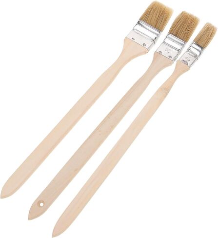 3pcs Angled Paint Brush with Long Handle, Reusable Soft Bristles in Saudi Arabia
