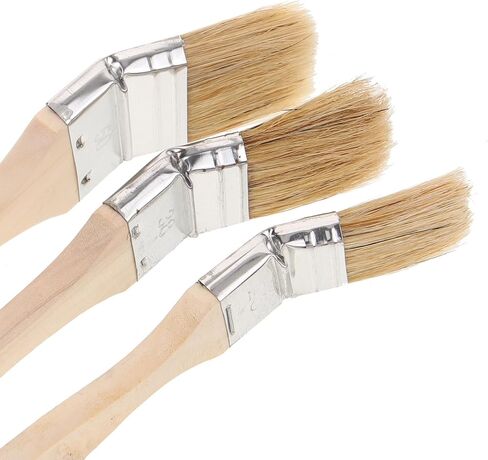 3pcs Angled Paint Brush with Long Handle, Reusable Soft Bristles in Saudi Arabia