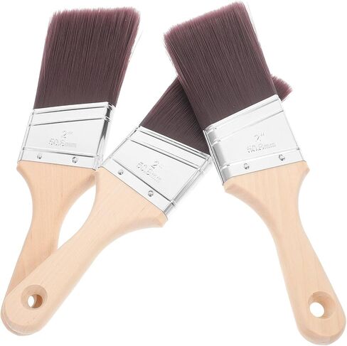 3pcs Angled Paint Brush and Long Ergonomic Wood Handle in Saudi Arabia